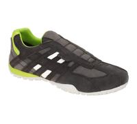 Geox Herren Uomo Snake B Sneaker, Graphite/Lime Green, 40 EU