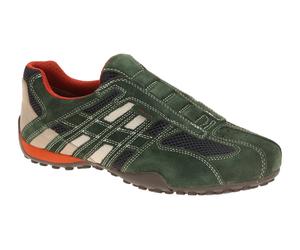 Geox SNAKE U4207L 02214C1300 grau - sportliche Slipper für Herren - Größe 42
