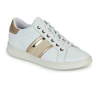 Geox Damen D Jaysen E Sneaker, White/LT Gold, 37 EU