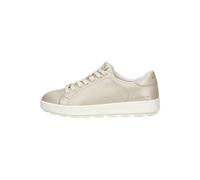 Sneaker GEOX "Geox Sneaker Leder", Damen, Gr. 40, beige (sand), Leder, casual, Schuhe (60686921-40) sand