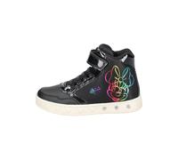 Geox Sneaker Lederimitat/Textil Schwarz Kombi - 35