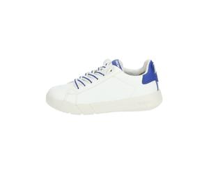 Geox Sneaker Lederimitat/Textil Weiß/Blau - 33