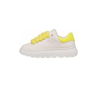Geox Sneaker Lederimitat Weiß/Gelb - 29
