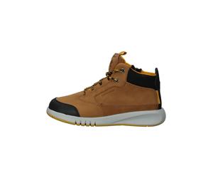 Geox Sneaker Nubukleder/Textil Braun/Gelb - 32