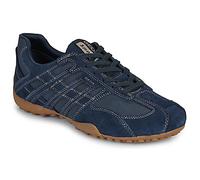 Schnürschuh GEOX "U SNAKE ORIGINAL", Herren, Gr. 42, blau (navy), Veloursleder, Textil, casual, Schuhe, Schnürschuh, Freizeitschuh mit Geox Spezial Membrane (27016051-42) navy