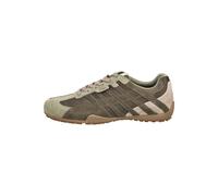 Sneaker GEOX "Geox Sneaker Veloursleder", Herren, Gr. 44, braun (grün), Veloursleder, Schuhe Sneaker (23377567-44) grün