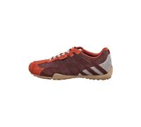 Sneaker GEOX "Geox Sneaker Veloursleder", Herren, Gr. 42, braun (rot), Veloursleder, Schuhe Sneaker (87104456-42) rot