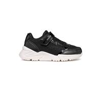 Geox J Loftus Girl C Sneaker, schwarz/weiß, 28 EU
