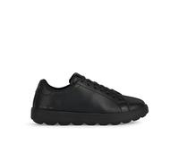 Sneaker GEOX "Geox Sneaker Leder", Damen, Gr. 38, schwarz, Leder, Schuhe (55176839-38) schwarz
