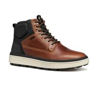 Schnürstiefelette GEOX "Geox Stiefelette Leder/Textil", Herren, Gr. 40, schwarz (braun, schwarz), Leder, Textil, Schuhe (22610006-40) braun, schwarz