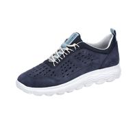 Geox Sneakers Spherica D35NUA Damen Velour Blau Größe 38