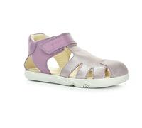 Lauflernschuh GEOX "B SANDAL STEPPIEUP G", Baby, Gr. 25, rosa, Leder, Schuhe Lauflernschuh, Babyschuh, Sommerschuh mit Größenschablone zum Download (49218003-25) rosa