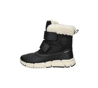 Winterboots GEOX "J FLEXYPER GIRL B AB", Mädchen, Gr. 30, schwarz, Synthetik, Textil, Schuhe Winterboots, Snowboots, Klettstiefel mit Warmfutter, Größenschablone zum Download (60347004-30) schwarz