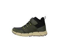 Geox Stiefelette Leder/Synthetik Schwarz/Grün - 33