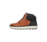 Schnürstiefelette GEOX "Geox Stiefelette Leder/Textil", Herren, Gr. 40, schwarz (braun, schwarz), Leder, Textil, Schuhe (22610006-40) braun, schwarz