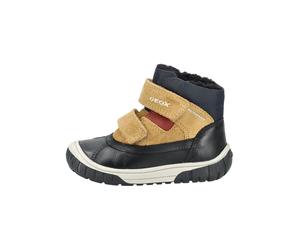 Geox Stiefelette Leder/Textil Schwarz/Gelb Warmfutter - 25