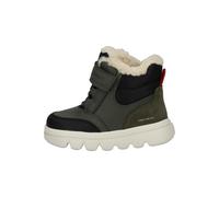 Geox Stiefelette Leder/Textil Schwarz/Grün Warmfutter - 25