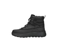 Schnürstiefelette GEOX "Geox Stiefelette Leder/Textil", Herren, Gr. 44, schwarz, Leder, Textil, casual, Schuhe (26483469-44) schwarz