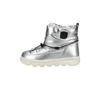 Geox Stiefelette Lederimitat/Nylon Silber/Schwarz Warmfutter - 28