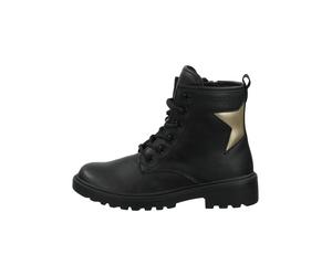 Geox Stiefelette Lederimitat Schwarz/Gold - 28