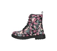 Geox Stiefelette Lederimitat Schwarz/Pink - 34