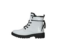 Geox Stiefelette Lederimitat Weiß/Schwarz - 32