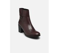 Geox Damen D New ASHEEL C Ankle Boot, DK.Brown/Black, 36 EU