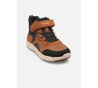 Geox Unisex Kinder J Flexyper Boy Abx Ankle Boot, Lt Brown Black, 32 EU
