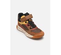 Schnürstiefelette GEOX "Geox Stiefelette Lederimitat/Textil", Mädchen, Gr. 34, braun, Lederimitat, Textil, Schuhe (14912332-34) braun