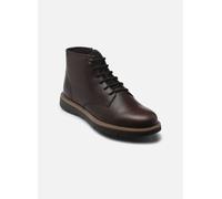 Winterboots GEOX "U POVE", Herren, Gr. 45, braun (dunkelbraun), Glattleder, Veloursleder, Schuhe, Budapester, Businessschuh mit Warmfutter, Größenschablone zum Download (17052061-45) dunkelbraun