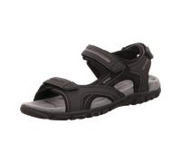 Geox Strada Sandalen beige sand U8224D für Herren, schwarz, Größe 46 EU