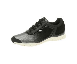 Geox Sukie Schuhe schwarz Glitter D62F2B für Damen, schwarz, Größe 35 EU