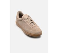Sneaker GEOX "Geox Sneaker Leder", Herren, Gr. 42, sand, Leder, Schuhe Sneaker (66542958-42) sand