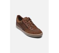 Sneaker GEOX "U ELVER", Herren, Gr. 46, braun, Leder, Synthetik, Textil, Schuhe, Schnürschuh, Freizeitschuh mit Textilfutter (13721442-46) braun