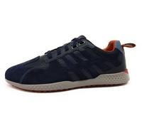 Geox U Snake Herrenschuhe Schnürschuhe Schnürer Blau Freizeit