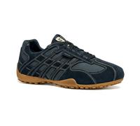 Schnürschuh GEOX "U SNAKE ORIGINAL", Herren, Gr. 40, blau (navy), Textil, Veloursleder, Schuhe Schnürschuh, Schnürschuh, Freizeitschuh mit Geox Spezial Membrane (27016051-40) navy