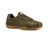 Schnürschuh GEOX "U SNAKE ORIGINAL", Herren, Gr. 48, grün (khakigrün), Veloursleder, Textil, casual, Schuhe, Schnürschuh, Freizeitschuh mit Geox Spezial Membrane (84580044-48) khakigrün