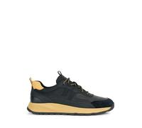 Geox U TERRESTRE A Sneaker, Black/Ochre, 45 EU