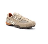 Geox Herrensneaker U Snake L (U4207L) – Beige/Dunkelorange – Größe 44