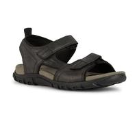 Geox Uomo Strada B Sport Sandal, Black, 40 EU