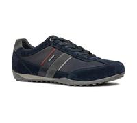 Geox Herren-Sneaker U Wells C U52T5C – Veloursleder/Textil/Synthetik – Navy/Dk Burgundy Gr. 43