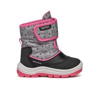 Geox Baby-Mädchen B FLANFIL Girl B ABX Snow Boot, Black/Fuchsia, 23 EU