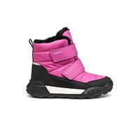 Winterboots GEOX "J TREKKYUP GIRL B AB", Kinder, Gr. 37, pink, schwarz, Synthetik, Textil, Schuhe, Klettstiefel mit Warmfutter, Größenschablone zum Download (82217436-37) pink, schwarz