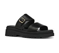 Geox Damen D ADACTER S A Flat Sandal, Black, 36 EU