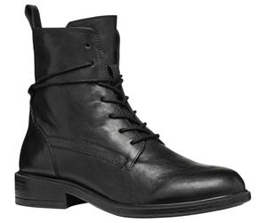 GEOX WOMAN D CATRIA BIKER/AMPHIBIANS BOOTS BLACK 38_EU