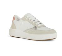 Geox D DALYLA A Sneaker, White/DK Skin, 36 EU
