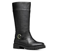 GEOX WOMAN D HOARA BIKER/AMPHIBIANS BOOTS BLACK 40_EU