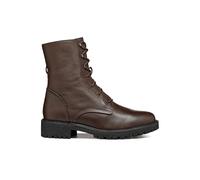 GEOX WOMAN D HOARA BIKER/AMPHIBIANS BOOTS DK BROWN 39.5_EU
