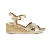 Geox Damen D Ischia Corda C Wedge Sandal, LT Gold, 39.5 EU