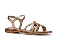 Geox Leder-Sandalen "Maddalusiac" in Gold - 37% | Größe 38 | Damen Sandalen